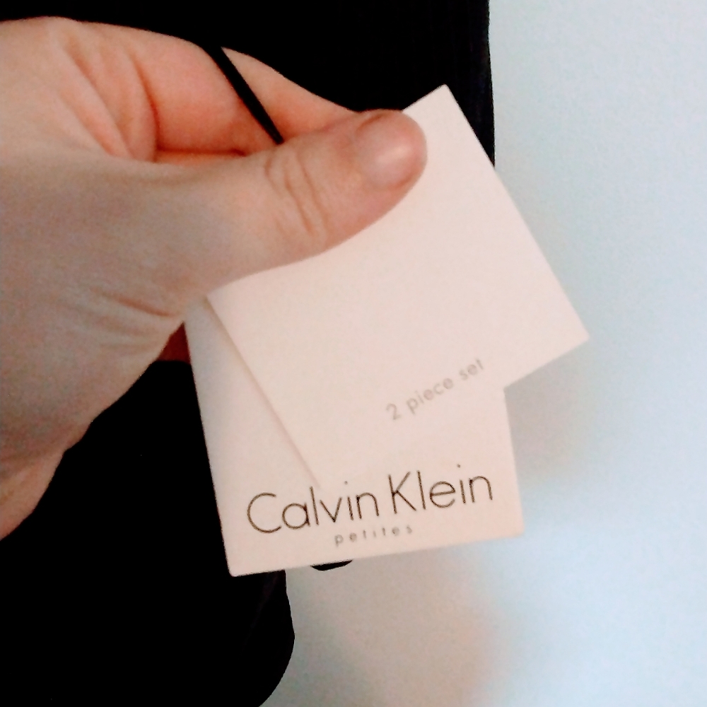 Calvin Klein Charcoal Pinstripe Jacket - Picture 4 of 6